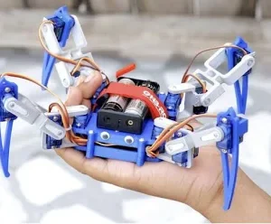 3D-Printed Spider Robot Kit – Screw Assembly Only
