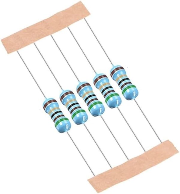 1kΩ 1/4W Carbon Film Resistor (±5% Tolerance)- 5 Pcs